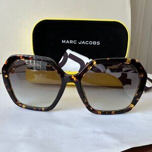 MARC JACOBS 689/S 086 GB Sunglasses Havana Frame Gray Azure Lenses 57 17 135 V